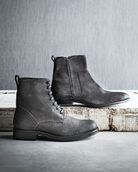 Vince Carbon Suede Chelsea Boot Gray
