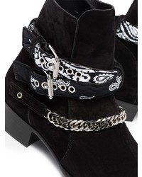 Amiri Chain Link Detail Ankle Boots