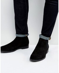 Dead Vintage Chelsea Boots In Black Leather