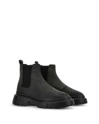 Hogan Chelsea Round Toe Suede Boots