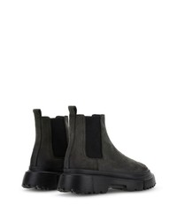 Hogan Chelsea Round Toe Suede Boots