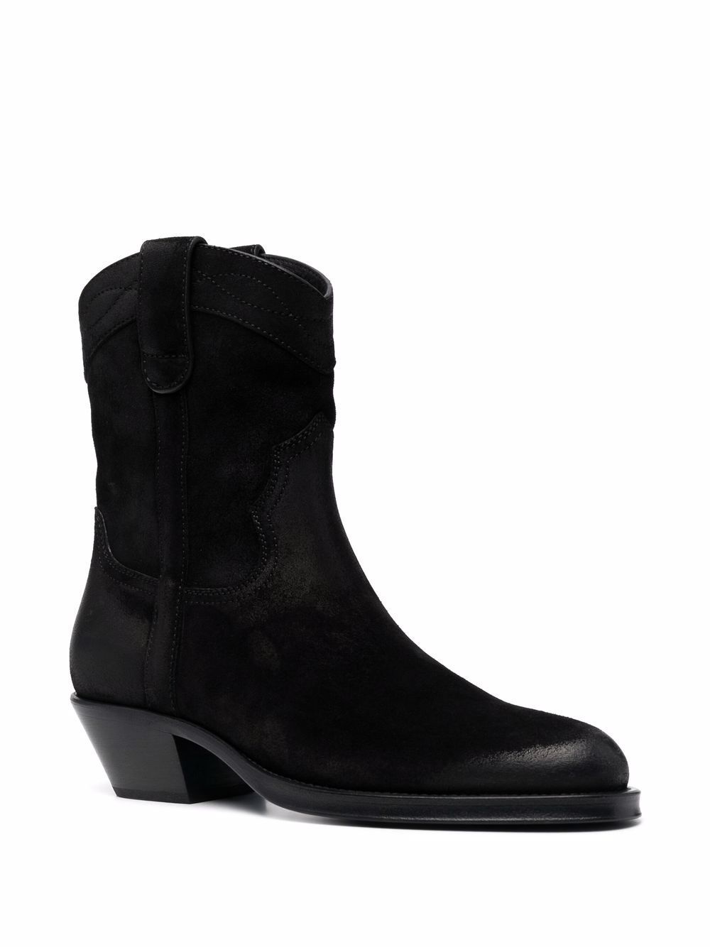 Saint Laurent Cowboy Style Suede Boots, $1,195 | farfetch.com | Lookastic