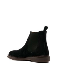 Brunello Cucinelli Elasticated Panel Chelsea Leather Boots