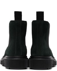 ADIEU Green Suede Type 156 Chelsea Boots