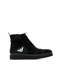 Emporio Armani Knitted Lining Ankle Boots