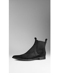 Burberry Suede Chelsea Boots
