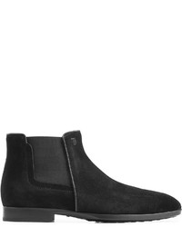 Tod's Suede Chelsea Boots With Leather Piping