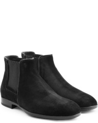 Tod's Suede Chelsea Boots With Leather Piping