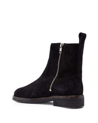 Isabel Marant Suede Leather Zipped Chelsea Boots