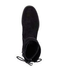 Ann Demeulemeester Victor Suede Effect Lace Detail Boots