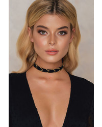 Chain Twisted Suede Choker