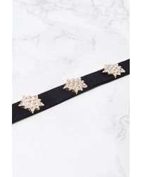 Suede Choker With Stars
