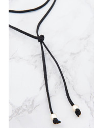 Suede Necklace With Knot