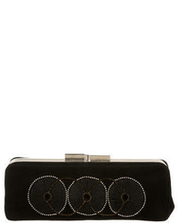 Gucci Broadway Suede Clutch With Crystal Closure | Where to buy ...