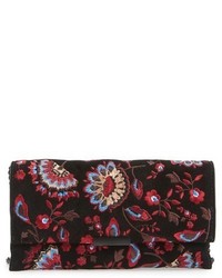 Loeffler Randall Embroidered Suede Tab Clutch