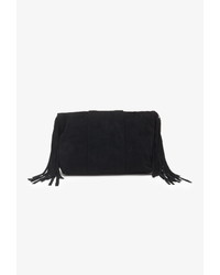 Forever 21 Fringed Genuine Suede Clutch