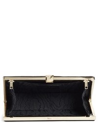 Jimmy Choo Jewelled Collection Celeste Buttons Suede Clutch