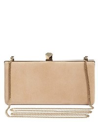 Jimmy Choo Jewelled Collection Celeste Buttons Suede Clutch Black