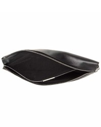 Victoria Beckham Large Zip Leather And Suede Clutch