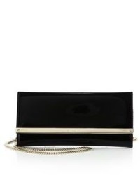 Jimmy Choo Milla Patent Leather Suede Clutch