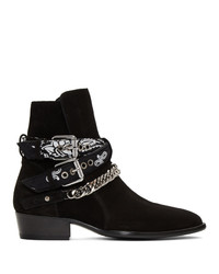 Black Suede Cowboy Boots