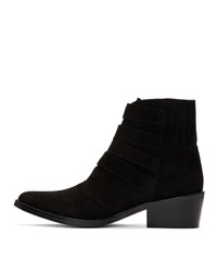 Toga Pulla Black Suede Four Western Boots