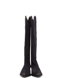 Isabel Marant Black Washed Denvee Boots