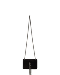 Saint Laurent Black Suede Small Kate Bag
