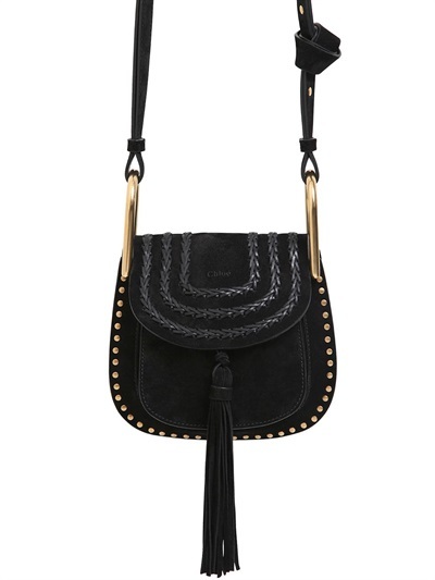 chloe black suede bag