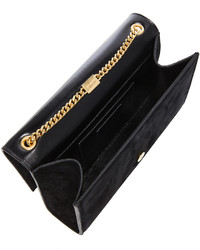 Saint Laurent Medium Monogramme Suede Chain Tassel Bag