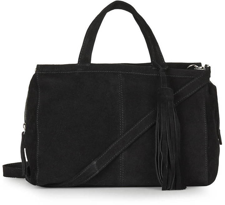 Suede Crossbody Tote Bag, $115 | Topshop | Lookastic