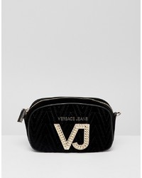 Versace Jeans Velvet Logo Mini Crossbody