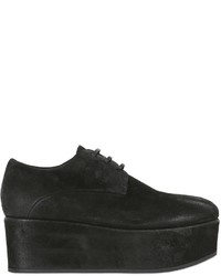 Black Suede Derby Shoes