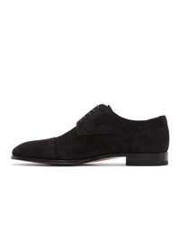 Christian Louboutin Black Suede Cousin Charles Derbys