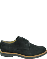 Bass Buckingham Black Kid Suede Lace Up Shoes