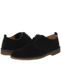 Clarks Desert London Lace Up Casual Shoes Black Suede