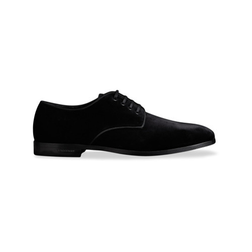 velvet derby shoes