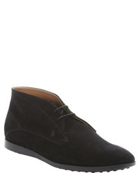 Tod's Ash Suede Lace Up Chukka Boots