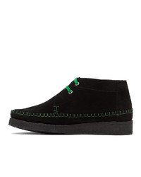 Comme des Garcons Homme Deux Black And Green Padmore And Edition Willow Boots