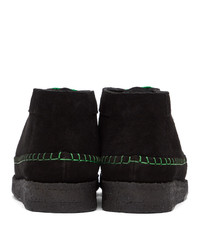 Comme des Garcons Homme Deux Black And Green Padmore And Edition Willow Boots