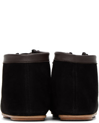 Auralee Black Mocassin Desert Boots
