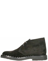 Valentino Black Suede Desert Boots