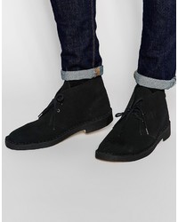 desert boots clarks black