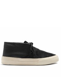 Maison Margiela Contrast Suede And Leather Desert Boots