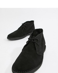 ASOS DESIGN Desert Boots In Black Suede