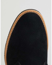 New Look Faux Suede Desert Boots In Black