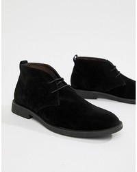 New Look Faux Suede Desert Shoe In Black