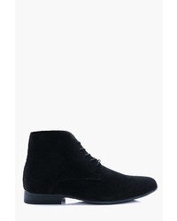 Boohoo Faux Suede Lace Up Boots