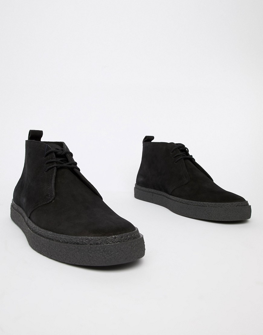 Fred Perry Hawley Mid Suede Boots In 