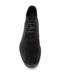 Hogan Lace Up Suede Ankle Boots